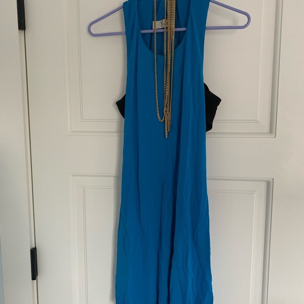 Y Yigal turquoise swing dress